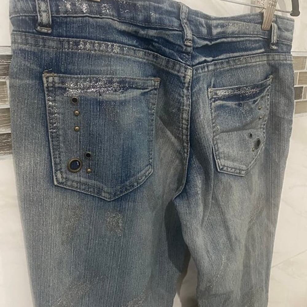 tag1080 Y2K 2000s Style Gray Denim Apple Bottom Jeans